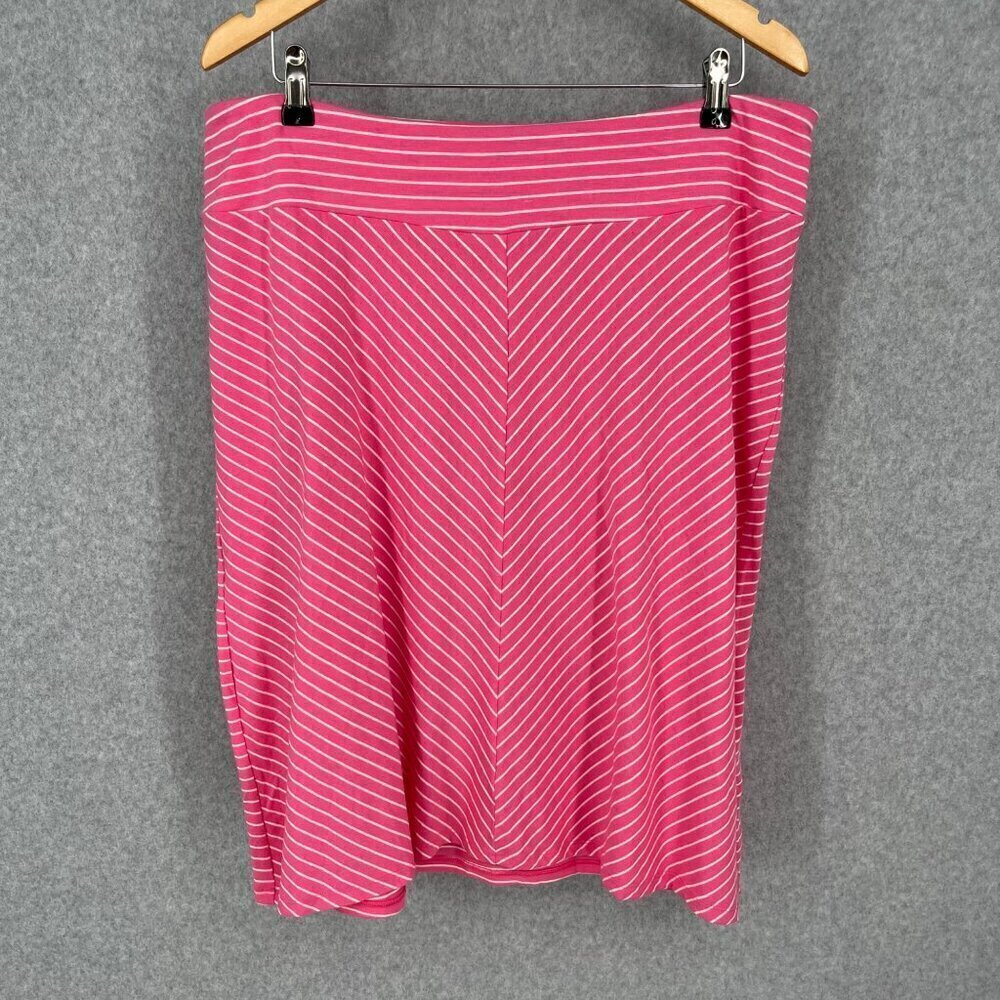 Columbia PFG Pull On Skirt Size XL Pink White Stripe OmniWick Fishing Outdoors